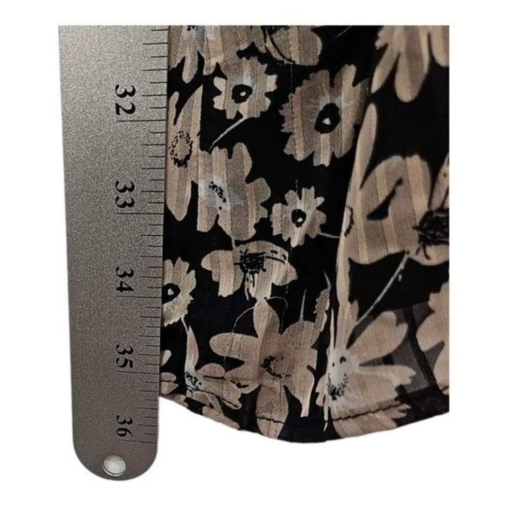 ASTR The Label Womens Black Floral Mini Dress Medium Side Cutouts Boho Romantic‎ - Picture 12 of 13